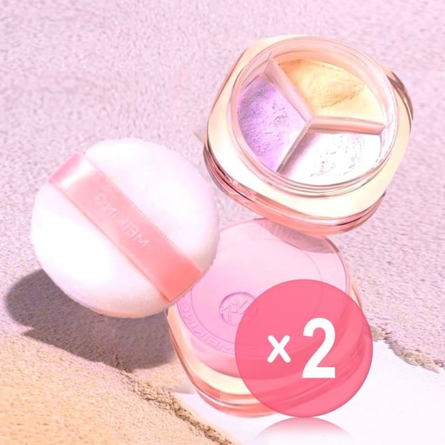 MEIKING-3-Color Soft Light Setting Powder 2pcs Bundle Set