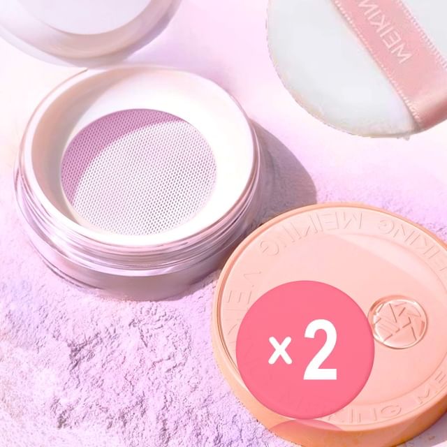 MEIKING-Rose Moisturizing Loose Powder - 2 Colors 2pcs Bundle Set