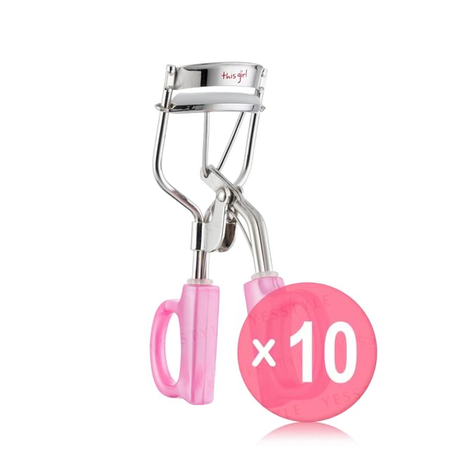 MEKO-Advanced Wide Angle Eyelash Curler Pink 10pcs Bundle Set