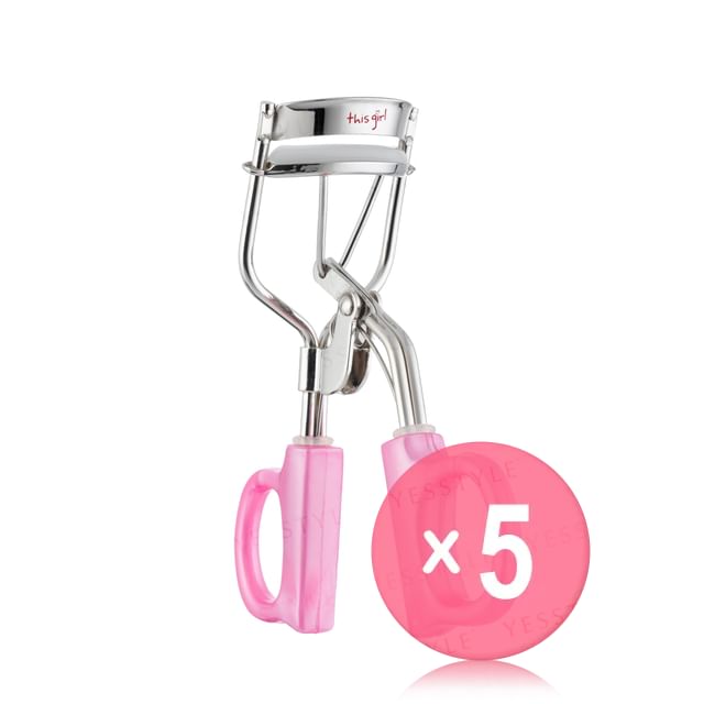 MEKO-Advanced Wide Angle Eyelash Curler Pink 5pcs Bundle Set