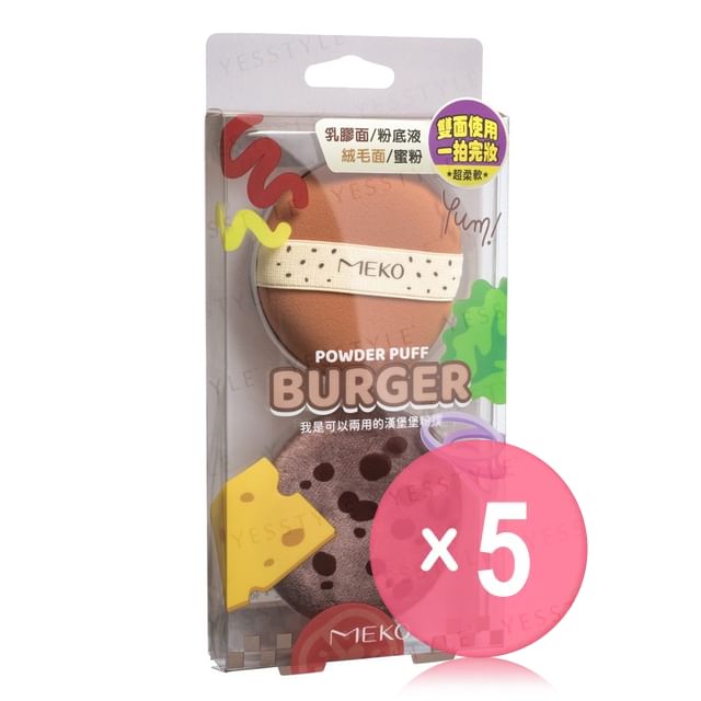 MEKO-Burger Powder Puff 5pcs Bundle Set