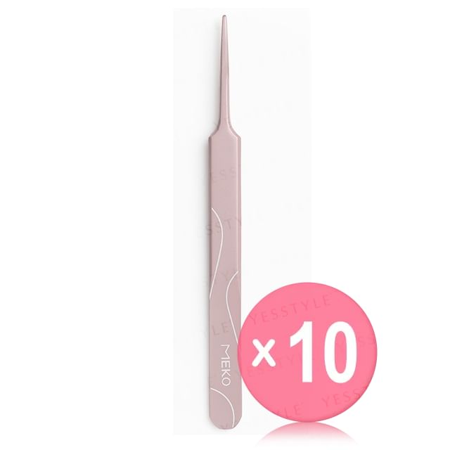 MEKO-Eyelashes Tweezers 10pcs Bundle Set