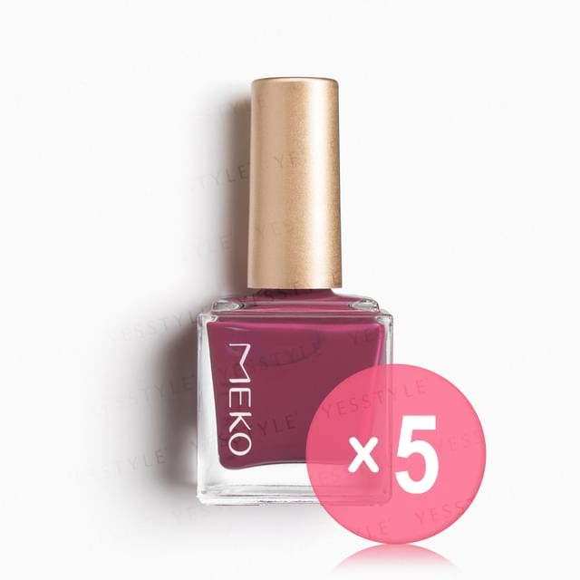 MEKO-Fingertip Play Light Nail Polish 04 Deep Rose 5pcs Bundle Set