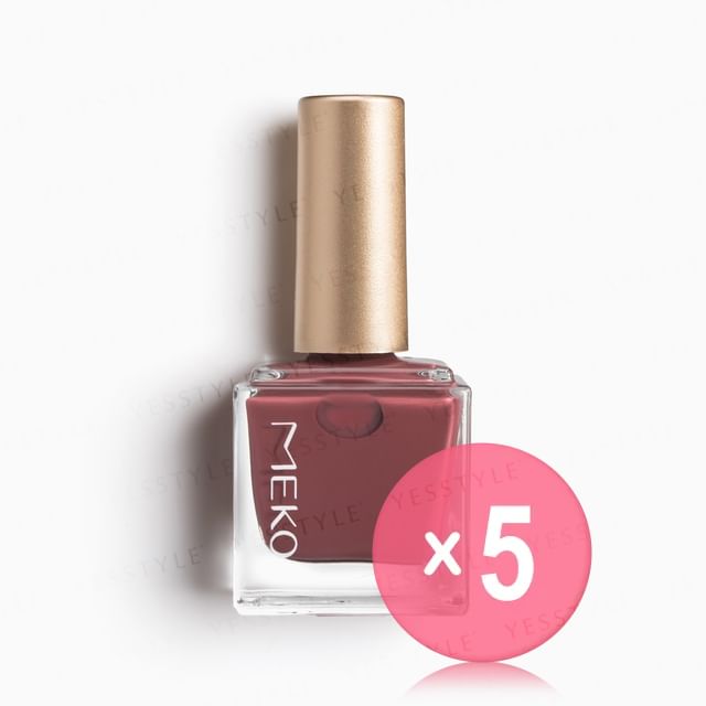 MEKO-Fingertip Play Light Nail Polish 24 Brown 5pcs Bundle Set
