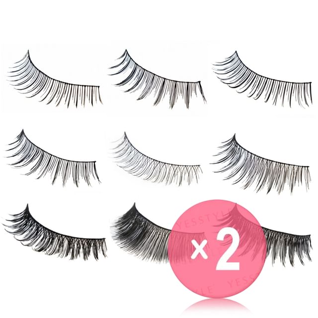 MEKO-High Quality Hand-Woven Eyelashes 2pcs Bundle Set