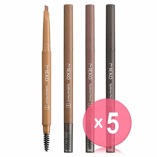 MEKO-Perfect Vision 3D Eyebrow Pencil 5pcs Bundle Set