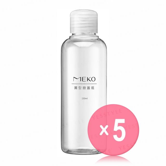 MEKO-Round Flat Bottle 150ml 5pcs Bundle Set