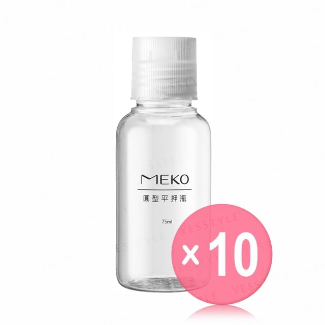 MEKO-Round Flat Bottle 75ml 10pcs Bundle Set