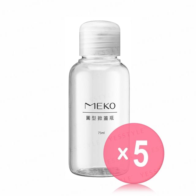 MEKO-Round Flat Bottle 75ml 5pcs Bundle Set