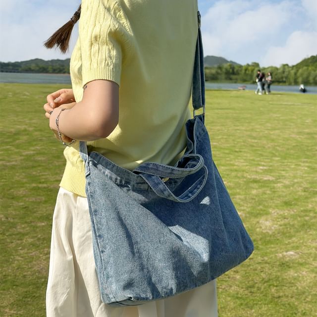 Melois-Denim Crossbody Bag