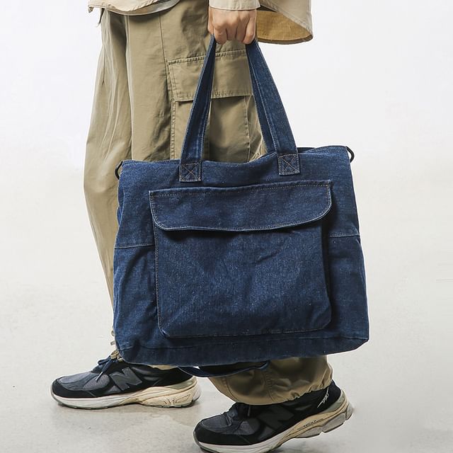 Melois-Denim Tote Bag