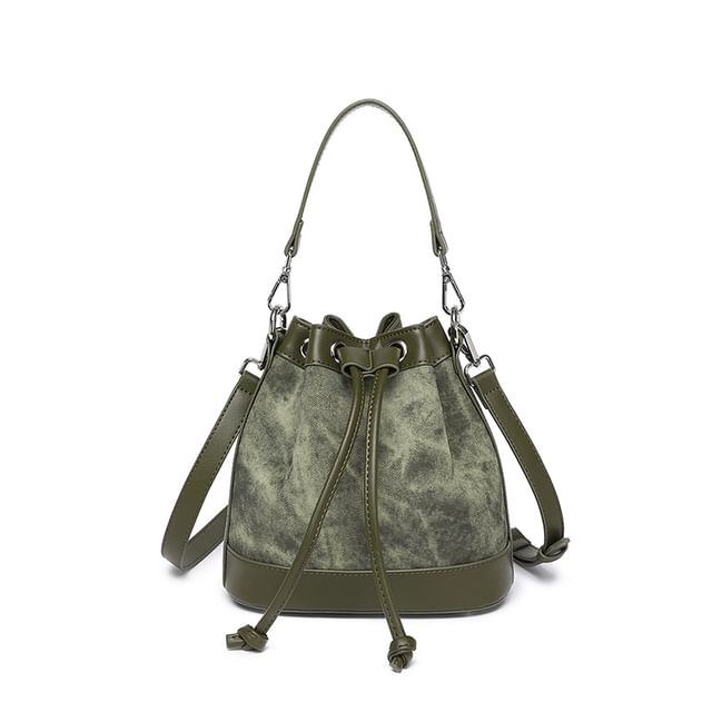 Melois-Drawstring Crossbody Bucket Bag