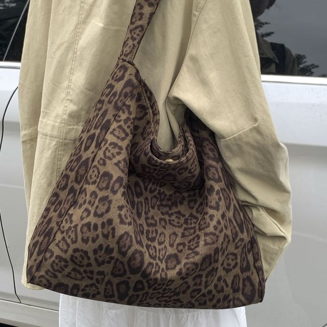Melois-Leopard Print Tote Bag