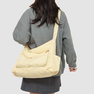 Melois-Plain Multi-Pocket Crossbody Bag