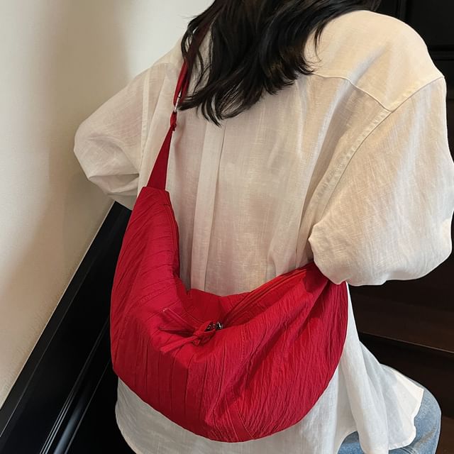 Melois-Ribbed Crossbody Bag