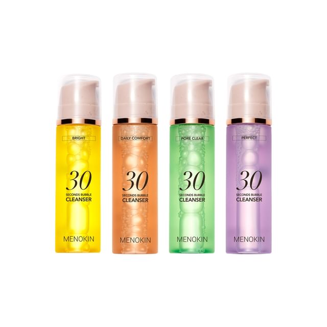 MENOKIN-30 Seconds Bubble Cleanser - 4 Types