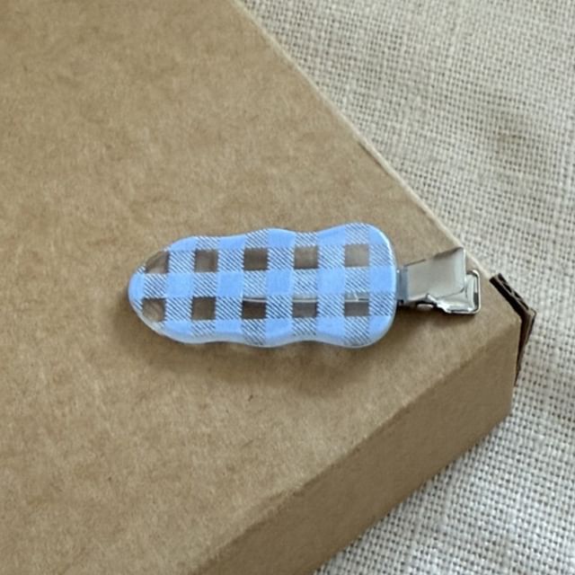 Mentosi-Gingham Hair Clip