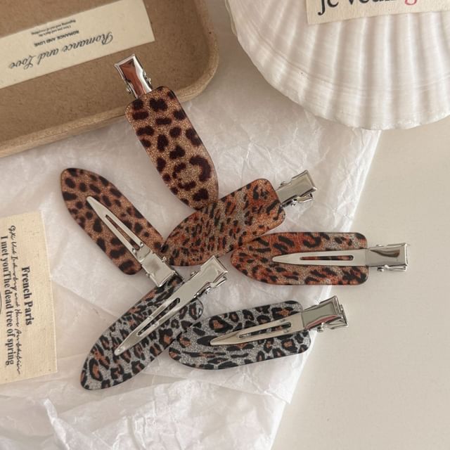 Mentosi-Leopard Print Hair Clip