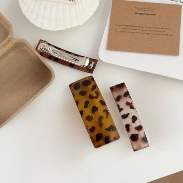 Mentosi-Leopard Print Hair Clip