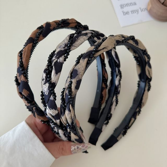 Mentosi-Leopard Print Headband