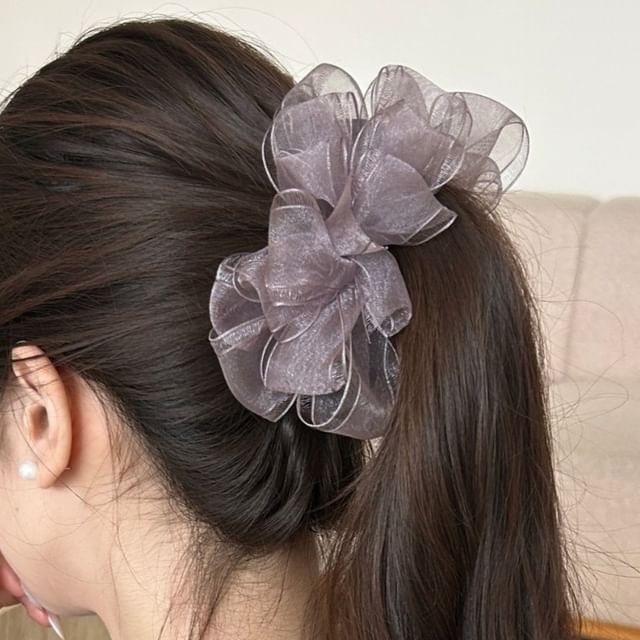 Mentosi-Organza Bow Scrunchie