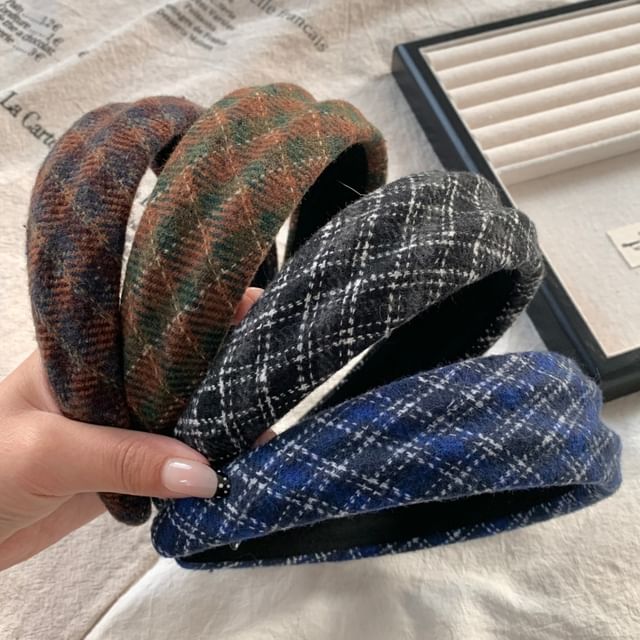 Mentosi-Plaid Fabric Headband