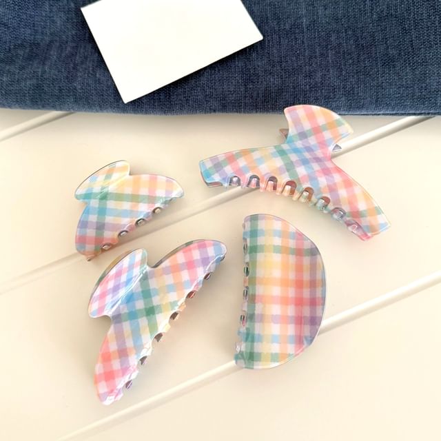Mentosi-Plaid Hair Claw