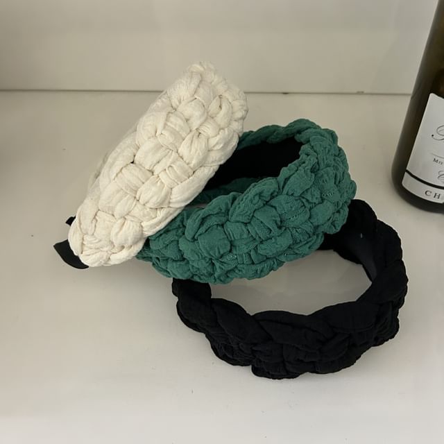 Mentosi-Plain Braided Fabric Headband