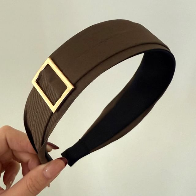 Mentosi-Plain Buckled Fabric Headband