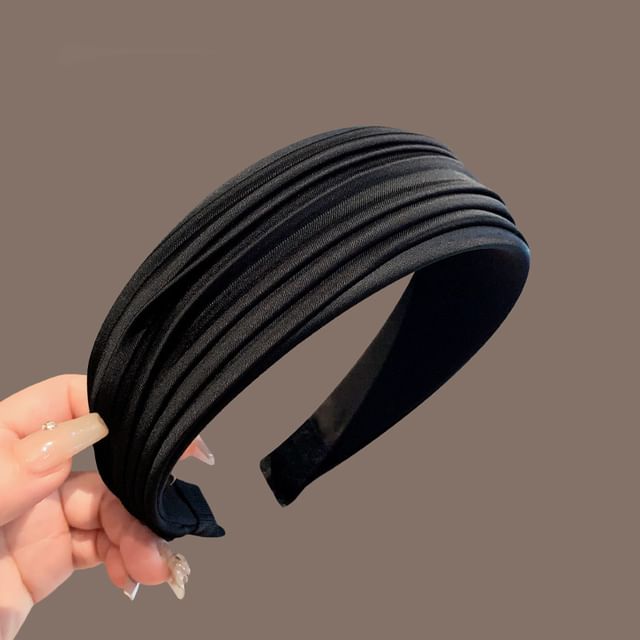Mentosi-Plain Pleated Headband
