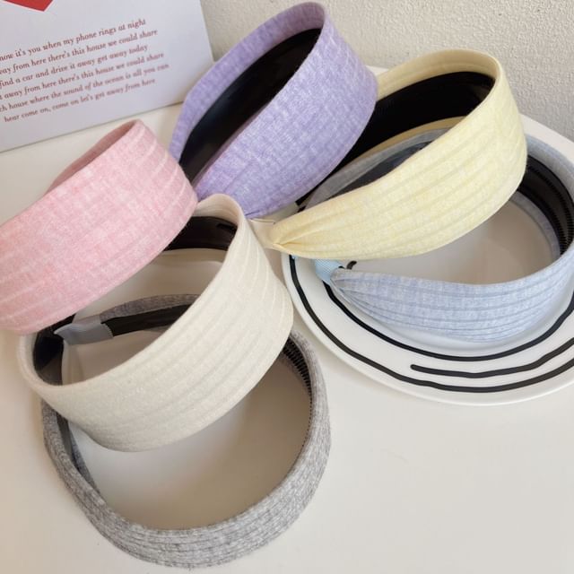 Mentosi-Plain Ribbed Headband