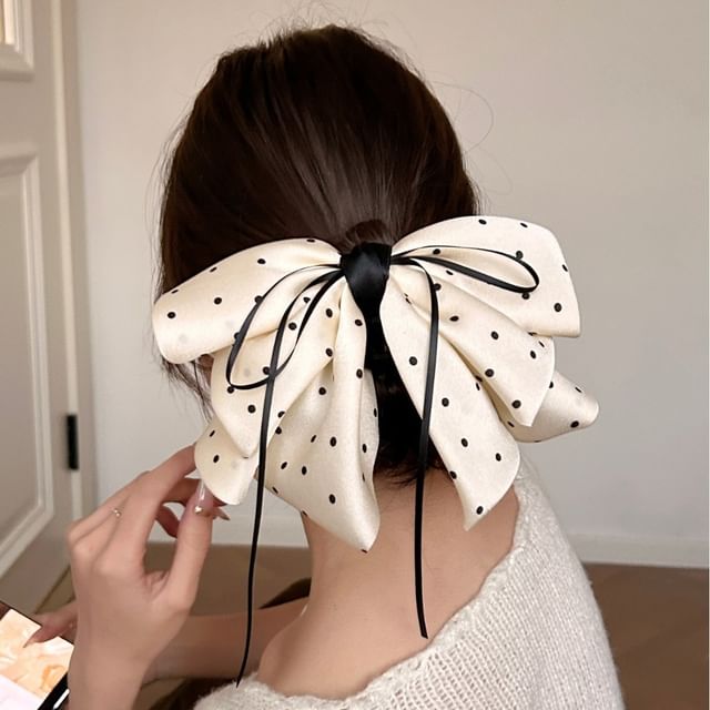 Mentosi-Polka Dot Fabric Hair Clip