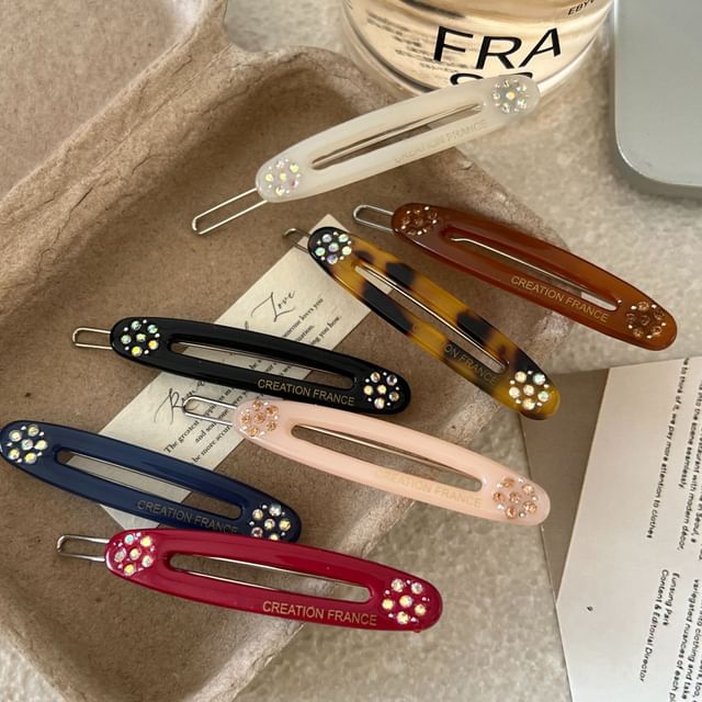 Mentosi-Rhinestone Hair Clip