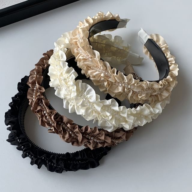 Mentosi-Ruffle Plain Headband