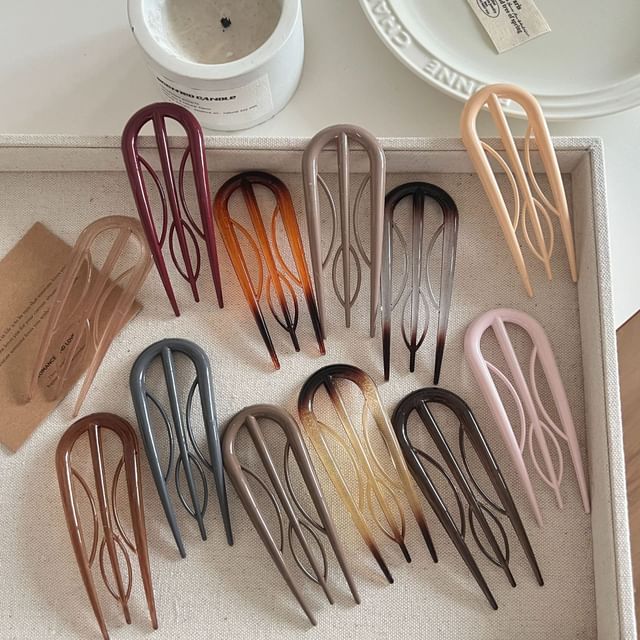 Mentosi-U Shape Hair Stick Various Designs