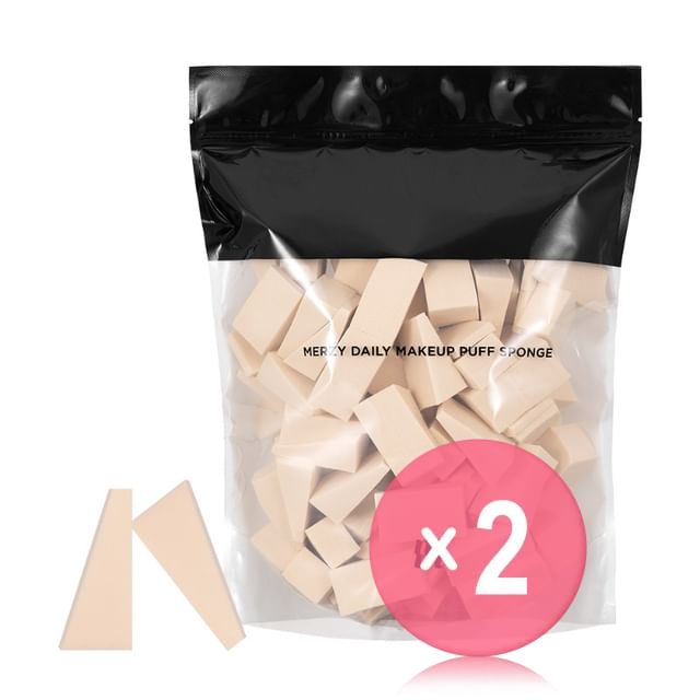 MERZY-Daily Makeup Puff Sponge 2pcs Bundle Set