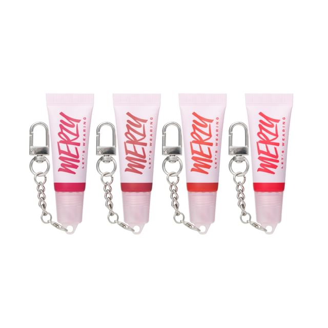 MERZY-Lets Wearing Blur Tint Key Ring - Encre à lèvres - 4 couleurs
