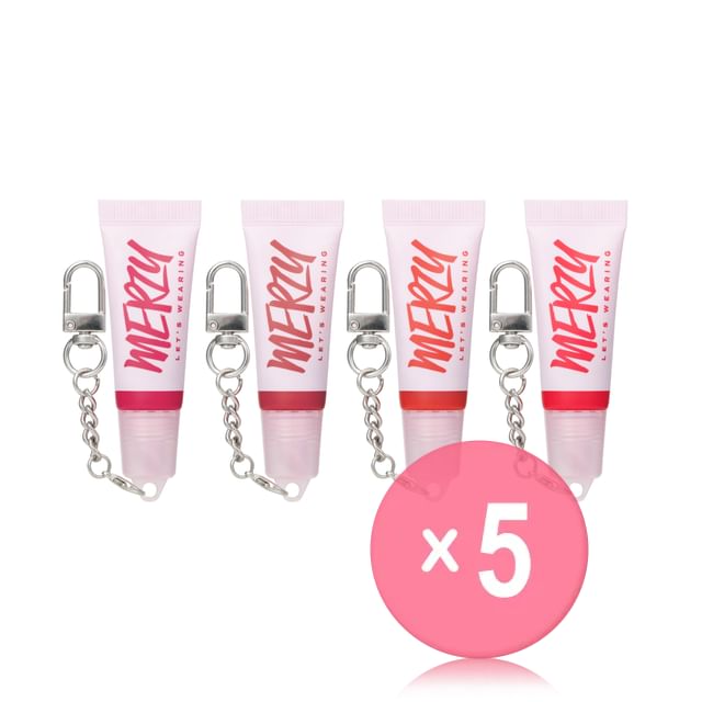 MERZY-Lets Wearing Blur Tint Key Ring - 4 Colors 5pcs Bundle Set
