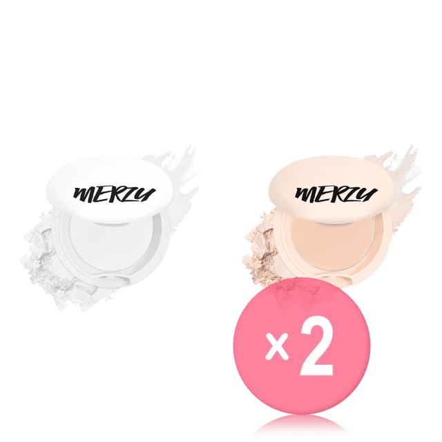 MERZY-The First Blur-Lasting Finish Pact - 2 Colors 2pcs Bundle Set