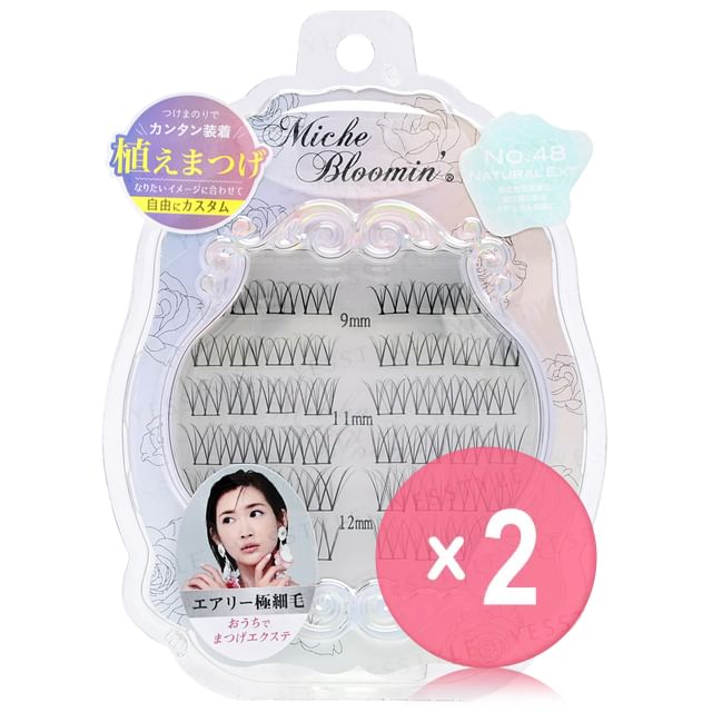 Miche Bloomin-Eyelash Extensions 48 Natural Ext 2pcs Bundle Set