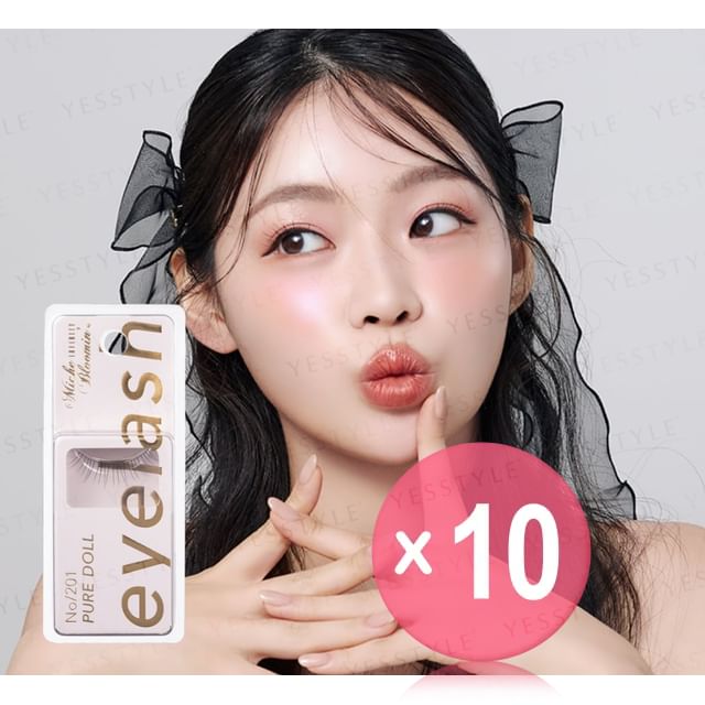 Miche Bloomin-Eyelash Infinity Line 201 Pure Doll 10pcs Bundle Set