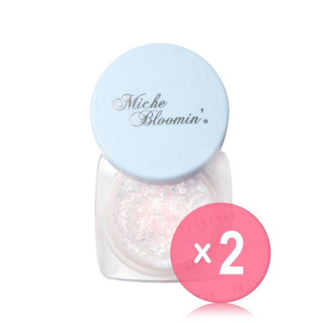 Miche Bloomin-Idol Glitter Gel 01 Tutu White 2pcs Bundle Set