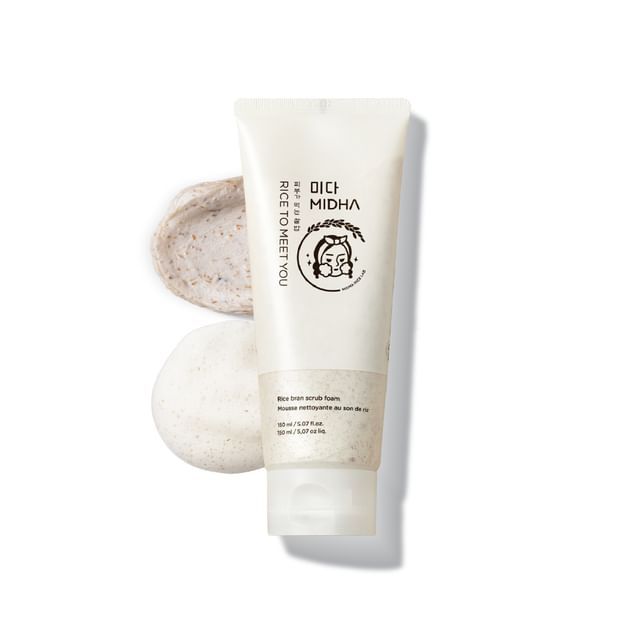MIDHA-Rice Bran Scrub Foam