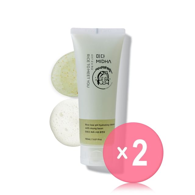 MIDHA-Rice Low pH Hydrating Cleanser 2pcs Bundle Set