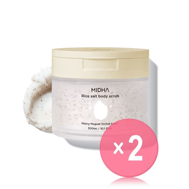 MIDHA-Rice Salt Body Scrub 2pcs Bundle Set