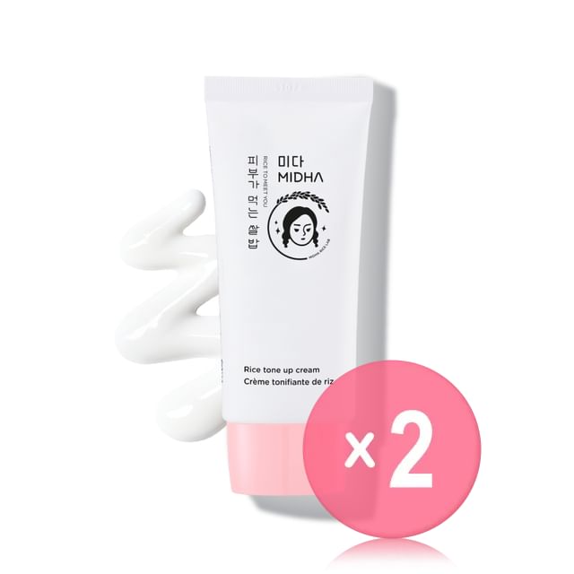 MIDHA-Rice Tone Up Cream 2pcs Bundle Set