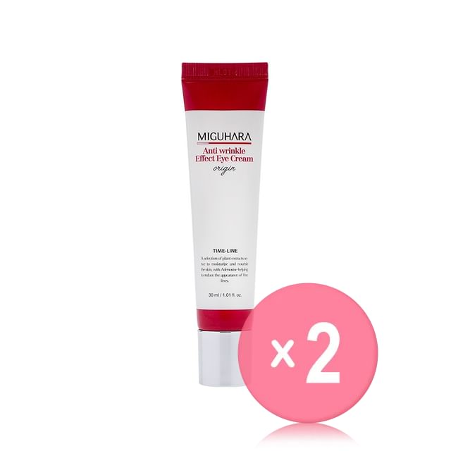 MIGUHARA-Anti Wrinkle Effect Eye Cream Origin 2pcs Bundle Set