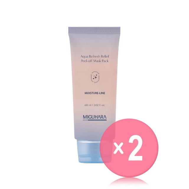 MIGUHARA-Aqua Refresh Relief Peel-off Mask Pack 2pcs Bundle Set