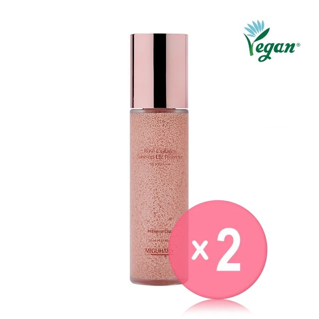 MIGUHARA-Rose Collagen Tone-up UV Protector 2pcs Bundle Set