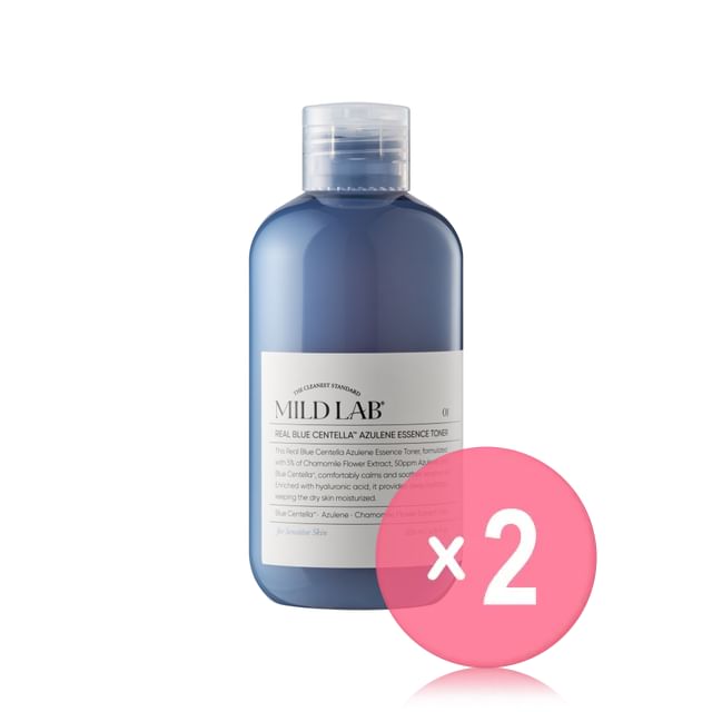 MILDLAB-Real Blue Centella Azulene Essence Toner 2pcs Bundle Set